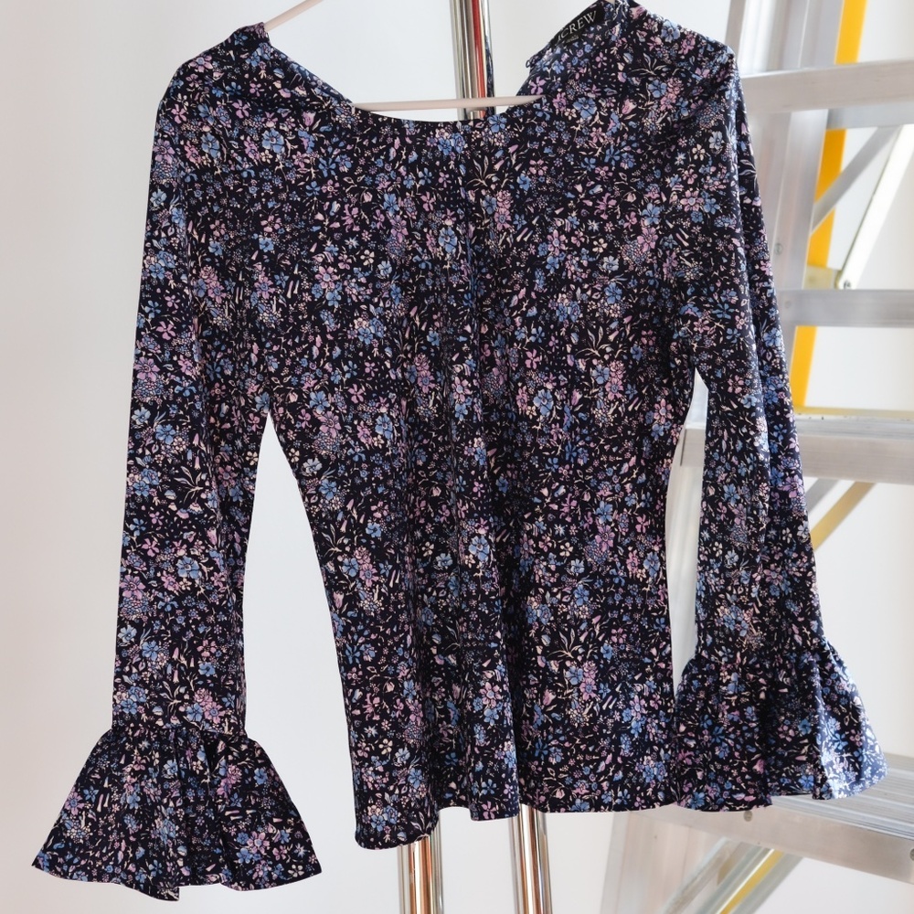 J. Crew Floral Print Blouse